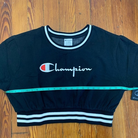 Champion Vintage Wash Fleece Cropped Crew Top - Picture 7 of 7